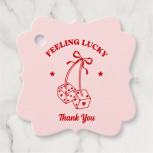 Feeling Lucky Bachelorette Thank You Favour Tag