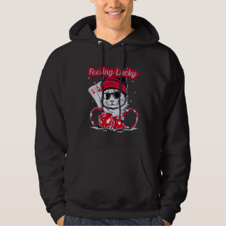 Feeling Lucky – Cool Cat Casino Vibes Hoodie