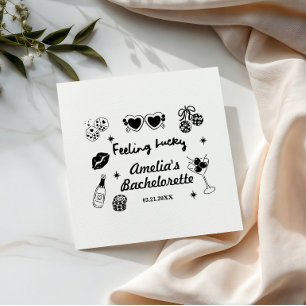 Feeling Lucky In Vegas Bachelorette,Girls Trip Nap Napkin