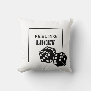Feeling Lucky, Lucky Girl, Luckiest Girl, Black Cushion