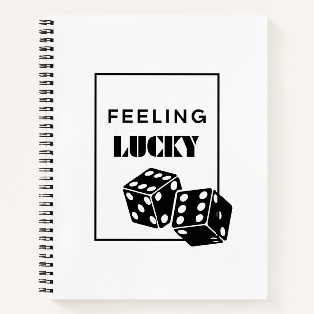 Feeling Lucky, Lucky Girl, Luckiest Girl, Black Notebook (Front)
