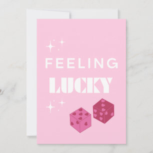 Feeling Lucky, Lucky Girl, Luckiest Girl, Preppy Holiday Card
