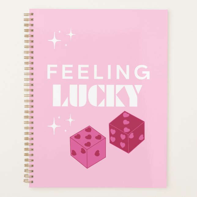 Feeling Lucky, Lucky Girl, Luckiest Girl, Preppy Planner (Front)