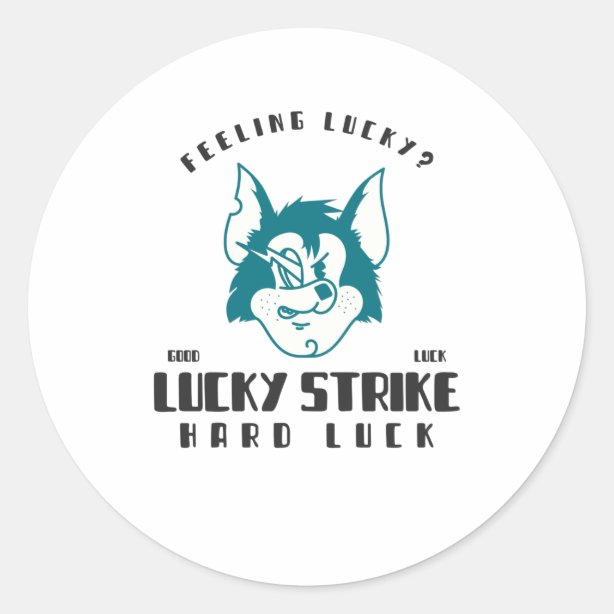 Lucky Stickers & Labels Zazzle UK