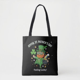 Feeling Lucky St. Patrick's Day Cute Leprechaun Tote Bag