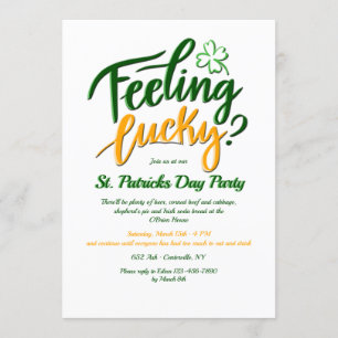 Feeling Lucky?  St. Patrick's Day Invitation
