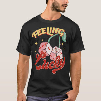 Feeling Lucky Tic Tac Toe Love Game Valentine Gift T-Shirt