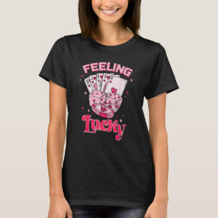 Feeling Lucky Valentine Pocket Xoxo Lucky Valentin T-Shirt