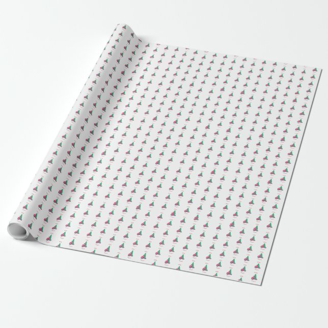 Feeling Naughty Wrapping Paper (Unrolled)