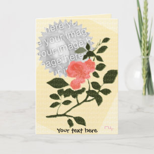 Feeling of a flower card