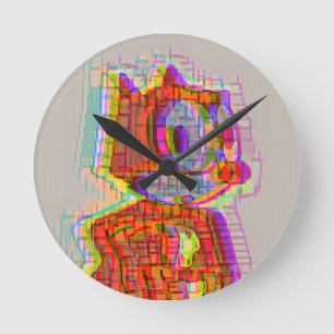 Feeling Phelix Round Clock