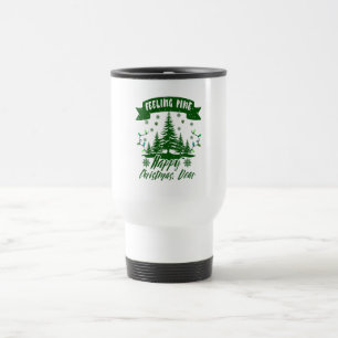 Feeling pine funny christmas dear gift  travel mug