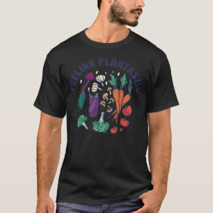 Feeling Plantastic Vegan Plant Based Lifestyle Veg T-Shirt