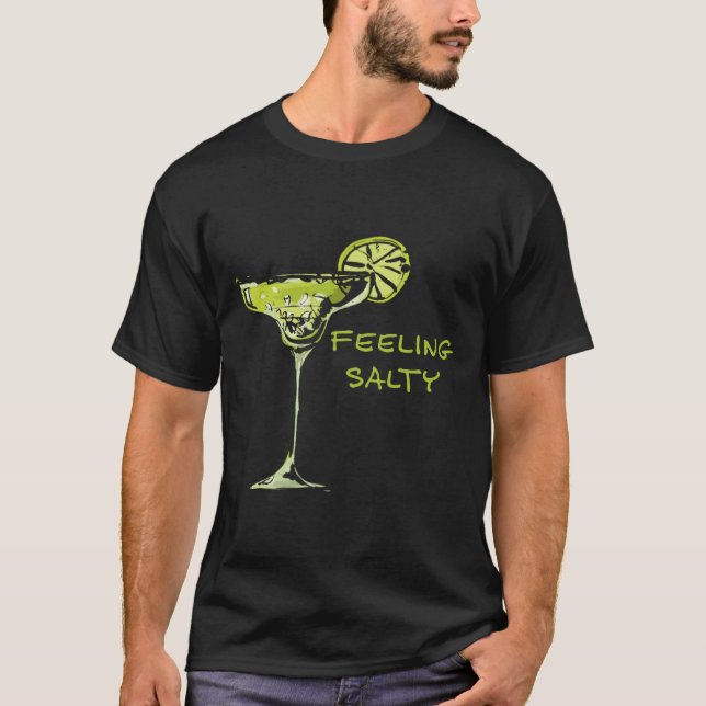 Feeling Salty Cinco De Mayo Margarita Funny Mexico T-Shirt (Front)