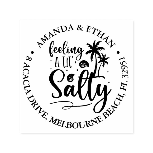 feeling salty  self-inking stamp (Design)