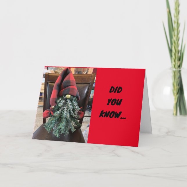 **FEELING SANTA-MENTAL* W/ FAMILY AND FRIENDS HOLIDAY CARD (Front)