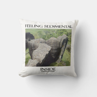 Feeling Sedimental Inside Limestone Geology Humour Cushion