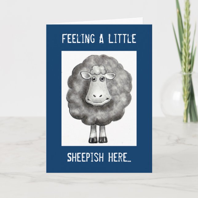 FEELING SHEEPISH APOLOGY CARD (Front)