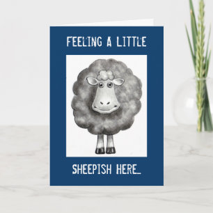 FEELING SHEEPISH APOLOGY CARD