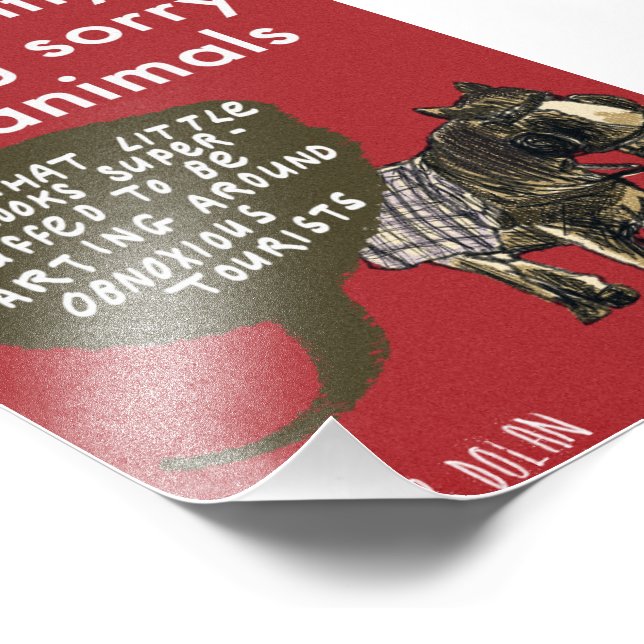 Feeling Sorry for Animals Photo Print (Corner)