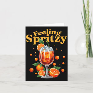 Feeling Spritzy Cocktail Spritz Summer Drink Party Card