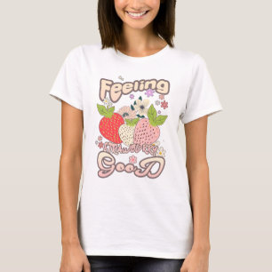 Feeling Strawberry Good – Retro Women T-Shirt