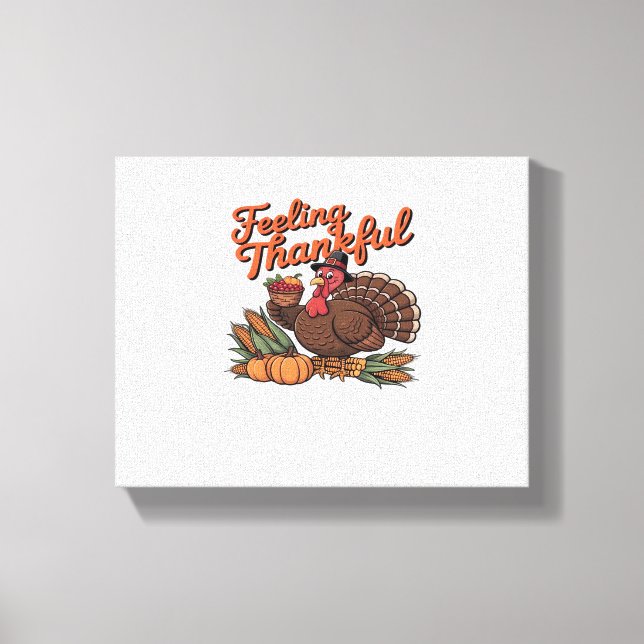 Feeling thankful Classic T-Shirt Canvas Print (Front)