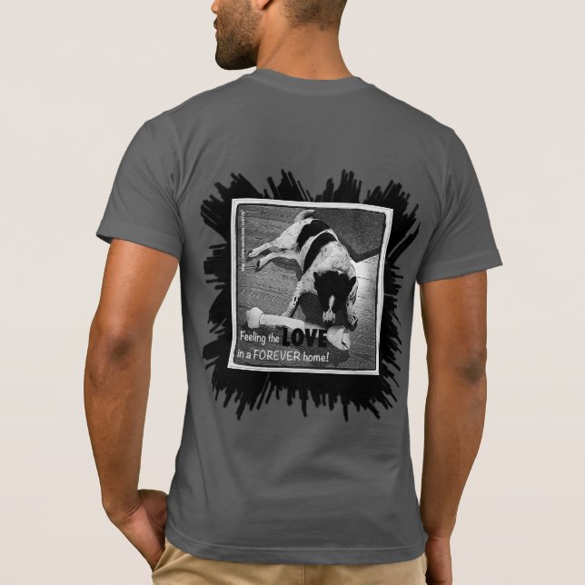 Feeling The Love Border Collie T-Shirt (Back)