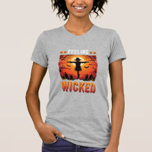 Feeling Wicked Halloween Scarecrow Design_1 T-Shirt