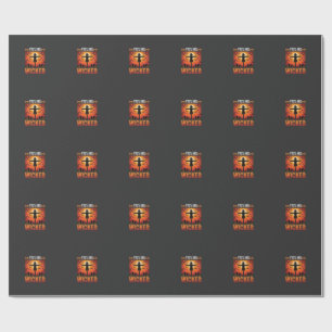 Feeling Wicked Halloween Scarecrow Design_1 Wrapping Paper