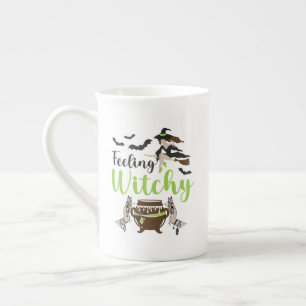 Feeling witchy Magic Halloween Bone China Mug