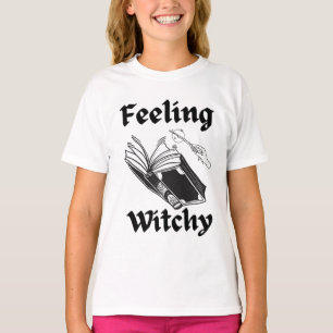 Feeling Witchy Spell book funny Halloween witch T-Shirt