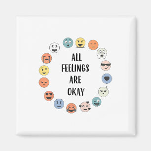 Feelings Are Okay School Teacher Psychologist Coun Magnet