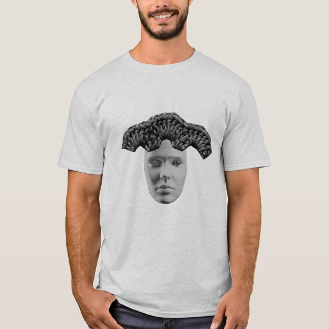 Feelings – Dark Aesthetic Mask & Texture Abstract  T-Shirt (Front)