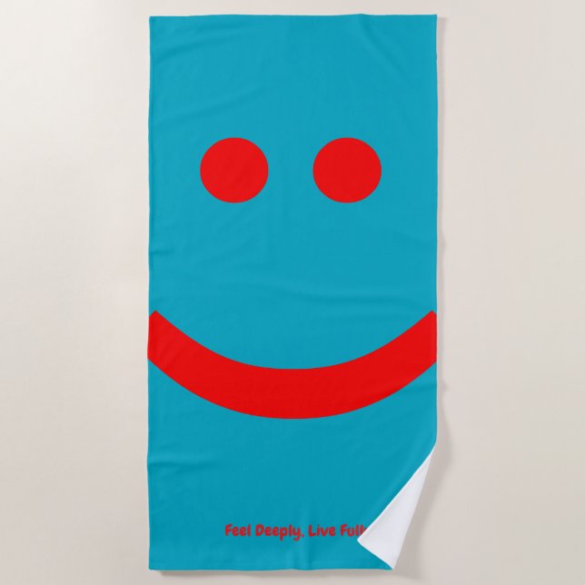 feelings is beach towel (Front)