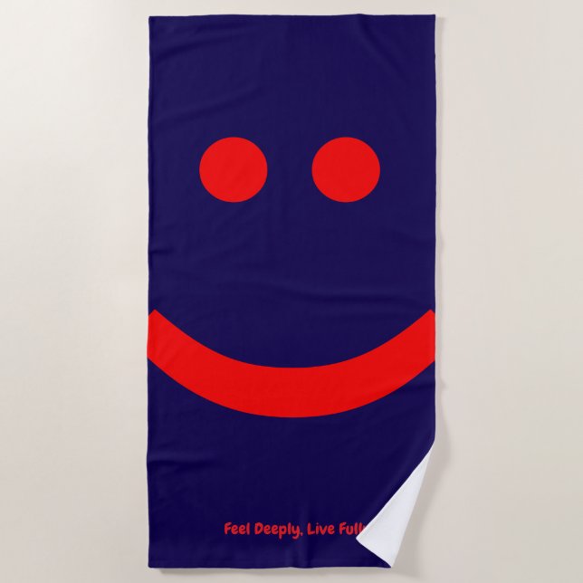 feelings is beach towel (Front)