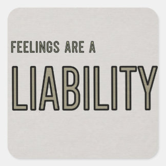 Feelings Liability Funny Meme Sticker Financial