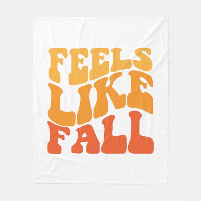 Feels Like Fall Fleece Blanket (Front)