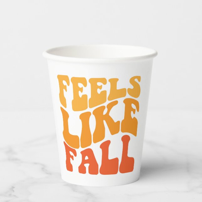 Feels Like Fall Paper Cups (Front)