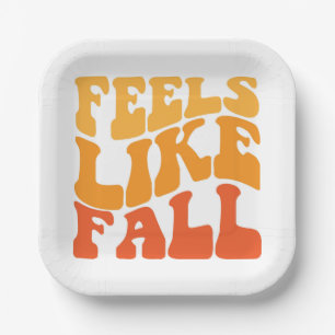 Feels Like Fall Paper Plate
