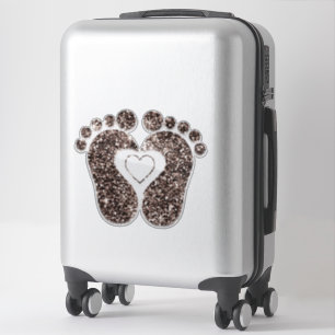 Feet Baby Heart Reflexology Massage Travel Bronze