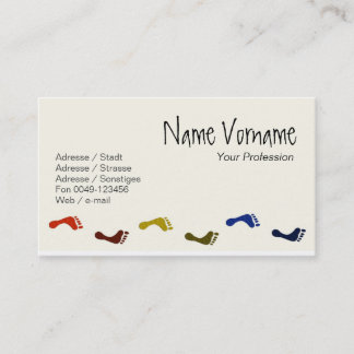 feet business card