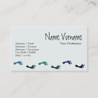 feet business card