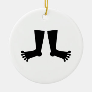 Feet Ceramic Tree Decoration