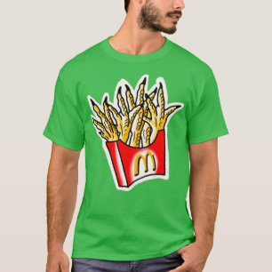 Feet Chicken Mc Fries Traditional Tattoo T-Shirt