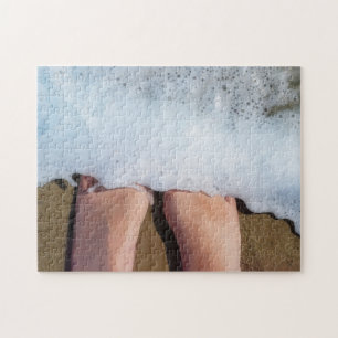 Feet in the Ocean Fun Beach Puzzle