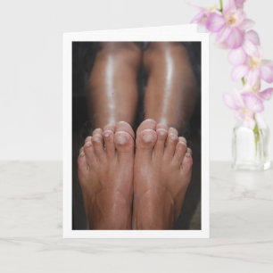 Feet Reflection in Mirror Card