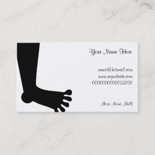 Feet, Your Name Here, Business Card