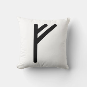 FEHU Nordic rune (Wealth, Prosperity, Abundance) Cushion