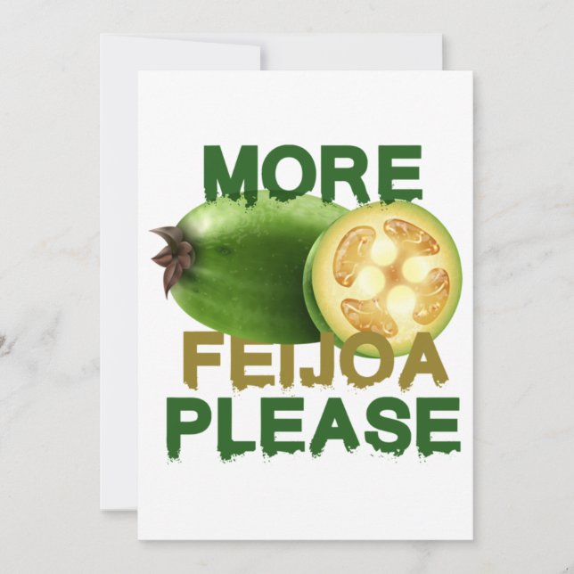 FEIJOA FRUIT ! CUTE GIFT FOR RARELY FRUIT LOVERS E INVITATION (Front)